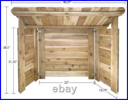 38 1/2 RED CEDAR Wood NATIVITY SHELTER WEATHER Guard CHRISTMAS OUTDOOR STABLE