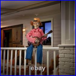 39 Halloween Fall Banjo Playing Skeletons Animated Scarecrow Thanksgiving Dec