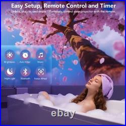 3D Projector, Mini HD 3D Galaxy Projector with Bluetooth Speaker & Remote, 1/