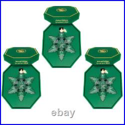 3PCS 2024 NEW 5661079 Swarovski Crystal ANNUAL EDITION LARGE CHRISTMAS ORNAMENT