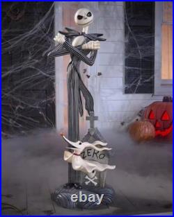 3.5ft Nightmare Before Christmas Jack Skellington & Zero Halloween Porch Greeter