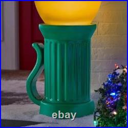 3 FT Yellow LED Jumbo Bulb Easter Blow Mold Battery Operated Yard Decoration