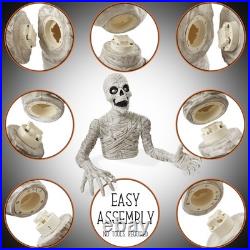3 Ft. Halloween Groundbreaker Mummy Scary Outdoor Yard Lawn Graveyard Decoration