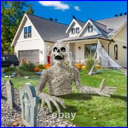 3 Ft. Halloween Groundbreaker Mummy Scary Outdoor Yard Lawn Graveyard Decoration