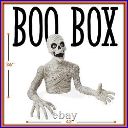 3 Ft. Halloween Groundbreaker Mummy Scary Outdoor Yard Lawn Graveyard Decoration