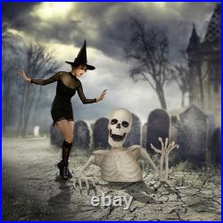 3 Ft. Halloween Groundbreaker Skeleton, Giant Scary Outdoor Yard Decoration