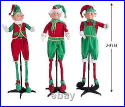 3-PC Standing 3ft Elf Figures 3D with Stands & Outdoor Stakes Pose-able Limbs #170 3-PC Standing 3ft Elf Figures 3D with Stands & Outdoor Stakes Pose-able Limbs #170
