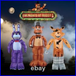 3 Pack Five Nights at Freddys Life Size Halloween LED Inflatable Animated Props