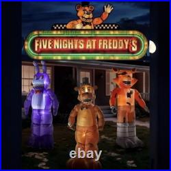 3 Pack Five Nights at Freddys Life Size Halloween LED Inflatable Animated Props