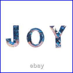3 Piece Outdoor Xmas Decor Letters LED Lighted Prism Holiday Yard Decorations