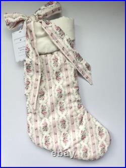 3 Pottery Barn Love Shack Fancy Bow Fur Damask Dreamy Days Christmas Stockings