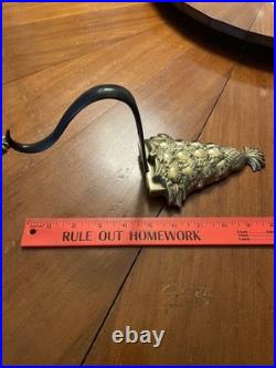 3 Virginia Metalcrafters Williamsburg 1998 Brass Christmas Tree Stocking Hangers