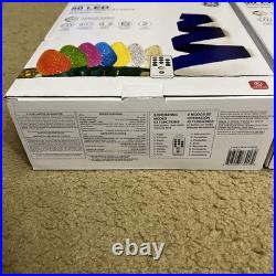 3 boxes GE Faceted RGB C-9 Lights multi/green wire 53 functions NEW string light