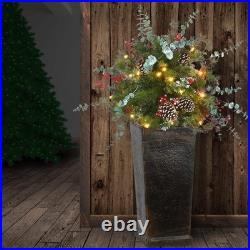3 ft. Pre-Lit Meadow Basin Tree with LED Lights