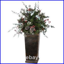 3 ft. Pre-Lit Meadow Basin Tree with LED Lights