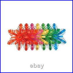 3 sets GE COLOR EFFECTS 6029701 96CT RGB SNOWFLAKE LIGHTS 9' colors & functions