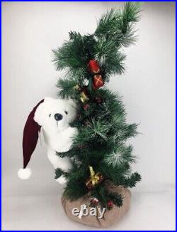 3ft Polar Bear Climbing Christmas Tree with gifts Signature Collection CVS