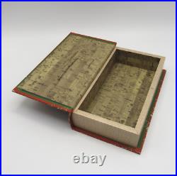 3x Merry Christmas Santa Retro Style Faux Books Stash Boxes Christmas Decor