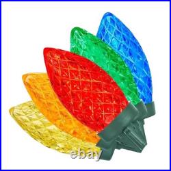 400 Ct Multi-Colored Faceted C9 LED Lights Home Accents Holiday Home Depot NEW