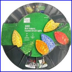 400 Ct Multi-Colored Faceted C9 LED Lights Home Accents Holiday Home Depot NEW