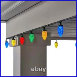 400 Ct Multi-Colored Faceted C9 LED Lights Home Accents Holiday Home Depot NEW