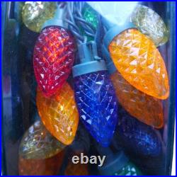 400 Ct Multi-Colored Faceted C9 LED Lights Home Accents Holiday Home Depot NEW