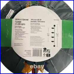 400 Ct Multi-Colored Faceted C9 LED Lights Home Accents Holiday Home Depot NEW