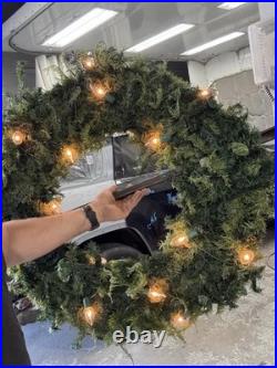 40 Commercial Christmas wreath pre lit