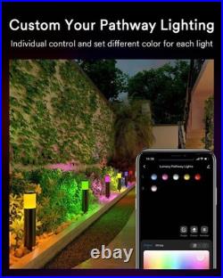 40%off Lumary 6 Smart Pathway Lights 2100LM, RGBAI/Cool/Warm White, Aluminum