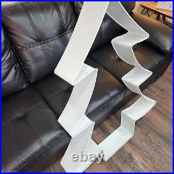 48 Huge White Metal Christmas Tree Cookie Cutter Style Giant Wall Hanger Decor