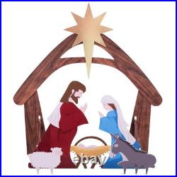 48 in. Christmas Outdoor Nativity Scene, Weather-Resistant Yard Decor 48 in. Christmas Outdoor Nativity Scene, Weather-Resistant Yard Decor
