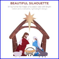 48 in. Christmas Outdoor Nativity Scene, Weather-Resistant Yard Decor 48 in. Christmas Outdoor Nativity Scene, Weather-Resistant Yard Decor