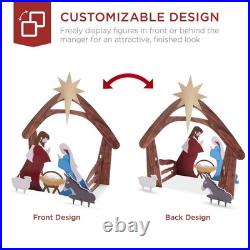 48 in. Christmas Outdoor Nativity Scene, Weather-Resistant Yard Decor 48 in. Christmas Outdoor Nativity Scene, Weather-Resistant Yard Decor