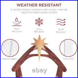 48 in. Christmas Outdoor Nativity Scene, Weather-Resistant Yard Decor 48 in. Christmas Outdoor Nativity Scene, Weather-Resistant Yard Decor