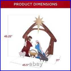 48 in. Christmas Outdoor Nativity Scene, Weather-Resistant Yard Decor 48 in. Christmas Outdoor Nativity Scene, Weather-Resistant Yard Decor