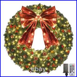 48inch Large Christmas Wreath Outdoor Christmas Wreath with 300 Lights and 48inch Large Christmas Wreath Outdoor Christmas Wreath with 300 Lights and