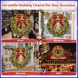 48inch Large Christmas Wreath Outdoor Christmas Wreath with 300 Lights and 48inch Large Christmas Wreath Outdoor Christmas Wreath with 300 Lights and