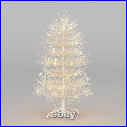 4FT Pre-lit Aspen Fir Artificial Christmas Tree Hinged Xmas Tree 280 Branch Tips