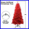 4FT_Red_PVC_Artificial_Xmas_Tree_for_Holiday_Decoration_Indoor_Christmas_Decor_01_zzf