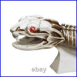 4'11 MGO Lighted LED Realistic Snake Skeleton Glowing Red Eyes Halloween Decor 4'11 MGO Lighted LED Realistic Snake Skeleton Glowing Red Eyes Halloween Decor
