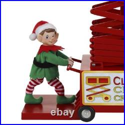 4'1 Multicolor LED Animated Musical Santa's Lift Christmas Tree Side Decor