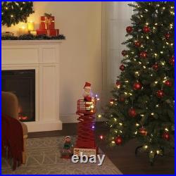 4'1 Multicolor LED Animated Musical Santa's Lift Christmas Tree Side Decor