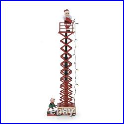 4'1 Multicolor LED Animated Musical Santa's Lift Christmas Tree Side Decor