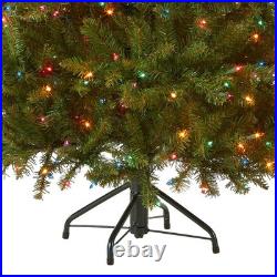 4.5 ft PreLit Dunhill Fir Artificial Christmas Tree, 450 Multicolor Lights, 7