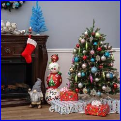 4.5 ft PreLit Dunhill Fir Artificial Christmas Tree, 450 Multicolor Lights, 7