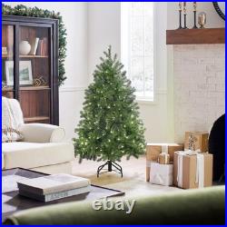 4.5 ft Pre-Lit Downswept Douglas Fir Artificial Christmas Tree, 300 LED Light