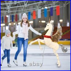 4.7FT Lighted Unicorn Outdoor Christmas Decorations for Yard Lawn Garden, Lar 4.7FT Lighted Unicorn Outdoor Christmas Decorations for Yard Lawn Garden, Lar