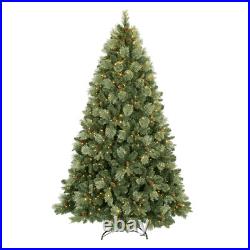 4-8ft Prelit Artificial Christmas Tree Carolina Pine Xmas Tree For Home Decore