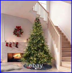 4-9FT Prelit Artificial Christmas Tree Realistic Fir PE PVC Xmas Tree with Stand 4-9FT Prelit Artificial Christmas Tree Realistic Fir PE PVC Xmas Tree with Stand