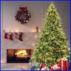 4-9FT Prelit Artificial Christmas Tree Realistic Fir PE PVC Xmas Tree with Stand 4-9FT Prelit Artificial Christmas Tree Realistic Fir PE PVC Xmas Tree with Stand